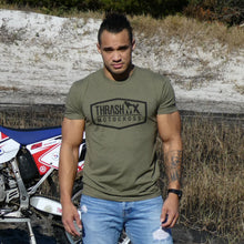 Load image into Gallery viewer, Hexagon Logo Tee (Military Green)