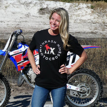 Load image into Gallery viewer, Round motocross Logo T-shirt (Black)