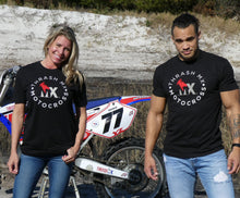 Load image into Gallery viewer, Round motocross Logo T-shirt (Black)