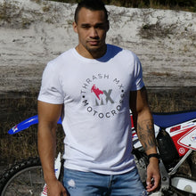 Load image into Gallery viewer, Round motocross Logo Tee (White)