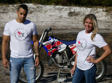 Load image into Gallery viewer, Round motocross Logo Tee (White)