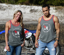 Load image into Gallery viewer, Round motocross Logo Tank Top (Red/Grey)