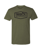 Load image into Gallery viewer, ThrashMX Hexagon Logo Green T-Shirt
