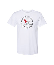 Load image into Gallery viewer, ThrashMX Round Logo T-Shirt in White