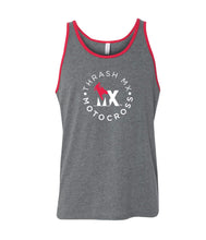 Load image into Gallery viewer, Round motocross Logo Tank Top (Red/Grey)
