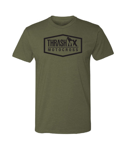 ThrashMX Hexagon Logo Green T-Shirt