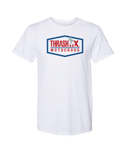 Load image into Gallery viewer, ThrashMX Hexagon Logo White T-Shirt

