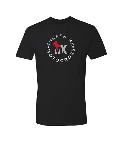 ThrashMX Round Logo T-Shirt in Black
