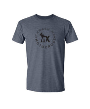 Load image into Gallery viewer, ThrashMX Round Logo T-Shirt in Heather Navy
