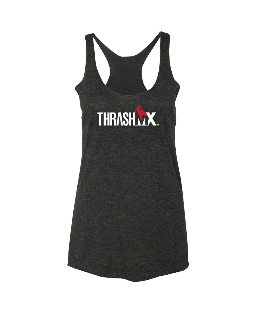ThrashMX Ladies Classic Logo Racerback T-Shirt in Black